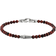 David Yurman Spiritual Beads Cross Station Bracelet - Silver/Red