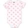 The Peanutshell Baby Girl Flower Bodysuits 5-Pack - Pink & White (7314SSB5W)