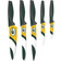 The Sports Vault Green Bay Packers 1003193172 Knife Set