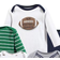 Little Treasures Bodysuits LS 5-Pack - Football (10171656)