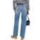 Maje Paros High-Rise Distressed Straight-Leg Jeans - Blue