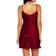 iCollection Satin Chemise - Burgundy