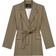 Maje Vie Belted Blazer - Khaki