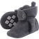 Little Treasures Fleece Booties - Charcoal Heather