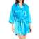 iCollection Women's Ultra Soft Satin Lounge and Poolside Robe - Teal