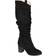 Journee Collection Aneil Extra Wide Calf - Black