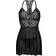 Jezebel Renee Babydoll W/G-String - Black