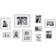 Kate & Laurel 10pc Bordeaux Frame Box Set Matte White Photo Frame 10pcs