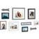 Kate & Laurel 10pc Bordeaux Frame Expressions Box Set Rustic Brown/Charcoal Gray Photo Frame 10pcs