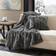 Madison Park Edina Faux Fur Complete Decoration Pillows Black (50.8x50.8)