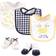 Hudson Cotton Bib & Sock Set Easy Peasy