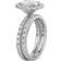 Charles & Colvard Bridal Set Ring - Grey/Transparent