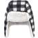 Hudson Trapper Hat, Mitten & Bootie Set - Black White Plaid (10159381)