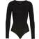 Yummie Long Sleeve Shaping Thong Bodysuit - Black