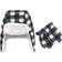 Hudson Baby Trapper Hat and Mitten Set - Black/White Plaid (10154886)