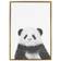 Kate & Laurel Sylvie Panda Animal Print And Portrait Framed Art 58.4x83.8cm