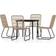 vidaXL 3099180 Patio Dining Set, 1 Table incl. 4 Chairs