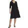 Kiyonna Essential Wrap Dress Plus Size - Black Noir