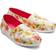 Toms Floral Collage Alpargatas - White