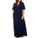 Kiyonna Indie Flair Maxi Dress Plus Size - Nouveau Navy