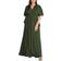 Kiyonna Indie Flair Maxi Dress Plus Size - Olive
