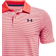 Under Armour Performance Stripe Polo Shirt - Rush Red/White (1361776-820)