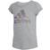 Adidas Girl's Short Sleeve Scoop Neck Tee T-Shirt - Grey Heather (AA4758)