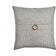 Lush Decor Clayton Woven Button Cushion Cover Grey (50.8x50.8cm)
