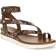 Franco Sarto Daven Gladiator - Cognac Snake Faux Leather