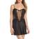 Flora Nikrooz Showstopper Appliqué Chemise - Black