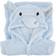 Hudson Baby Animal Face Hooded Bathrobe - Blue Elephant