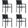 vidaXL 3099276 Patio Dining Set, 1 Table incl. 4 Chairs