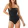 Tommy Bahama Pearl Shirred Bandeau One Piece Swimsuit - Black