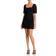 French Connection Whisper Cutout Dress - Black