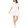 1.State Bubble Sleeve V Neck Dress - Ultra White