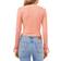 1.State Faux Wrap Top - Clay Rose