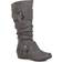 Journee Collection Jester Wide Calf - Grey