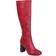 Journee Collection Karima Extra Wide Calf - Red