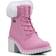 Lugz Clove Fur 6 Inch - Bubblegum Pink/White