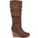 Journee Collection Haze Wide Calf - Brown