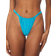 WeWoreWhat Adjustable Ruched Daisies Jacquard Bikini Bottom - Ocean Blue