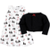 Hudson Bear Dress and Quilted Cardigan 2-Piece Set - Black/White