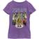 Fifth Sun Girl's Scooby Doo Zoinks Monster Audience T-shirt - Purple Berry