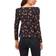 1.State Long Sleeve Square Neck Empire Seam Top - Romantic Blossoms