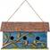 GlitzHome Oversized Distressed Solid Wood Cottage Birdhouse with 3D Tree and Birds 15.75"