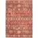 Linon Washable Red, Beige 60x84"