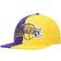 Mitchell & Ness Los Angeles Lakers Half and Half Snapback Hat Men - Purple/Gold