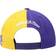 Mitchell & Ness Los Angeles Lakers Team Half and Half Snapback Hat Men - Purple/Gold