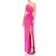 Mac Duggal One-Shoulder Cutout Jersey Gown - Magenta