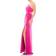 Mac Duggal One-Shoulder Cutout Jersey Gown - Magenta